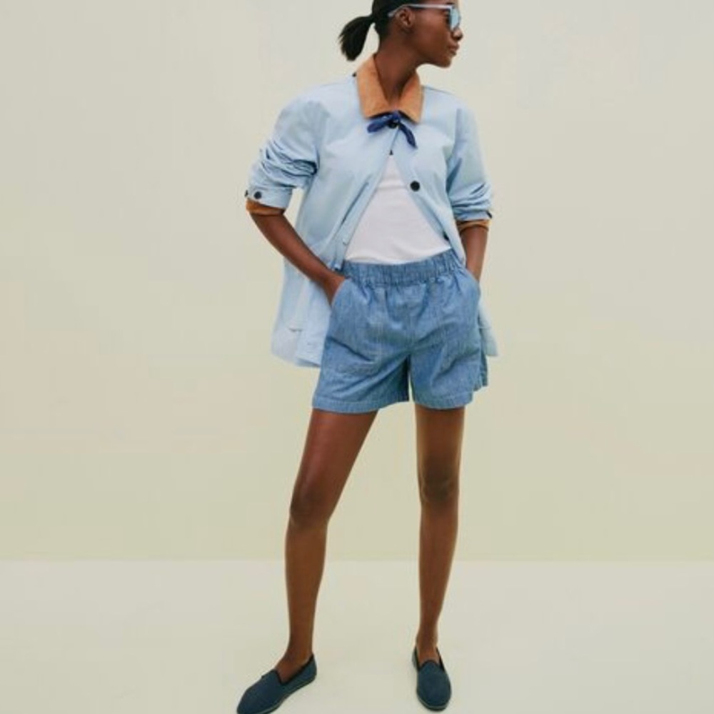 J Crew chambray camp shorts